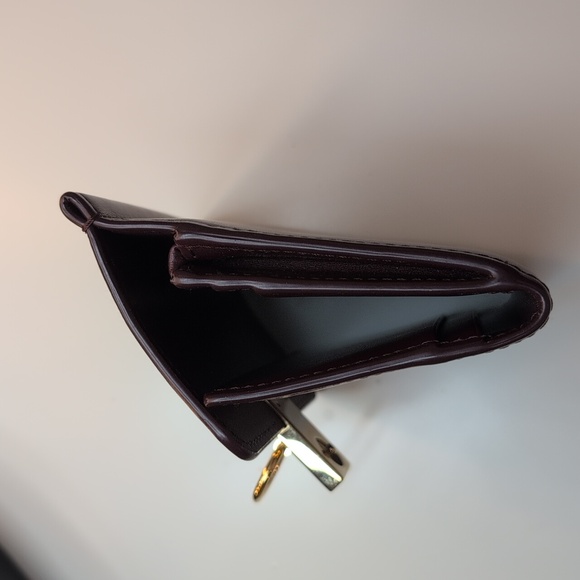 Polène Numéro Sept Wallet Smoth Leather Wallet In Burgundy - Picture 6 of 10